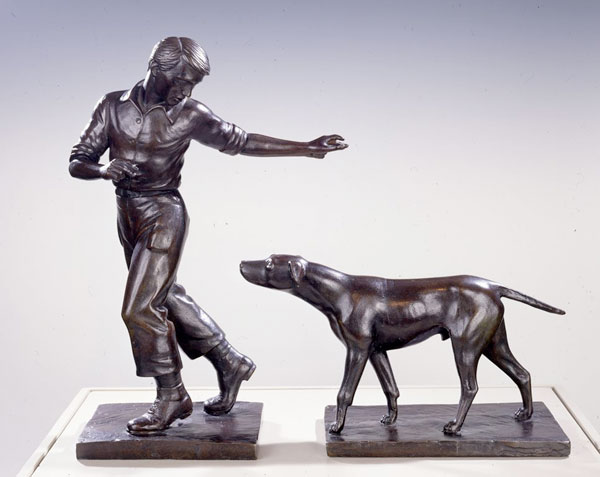 Boy with Dog from Pioneers of the West